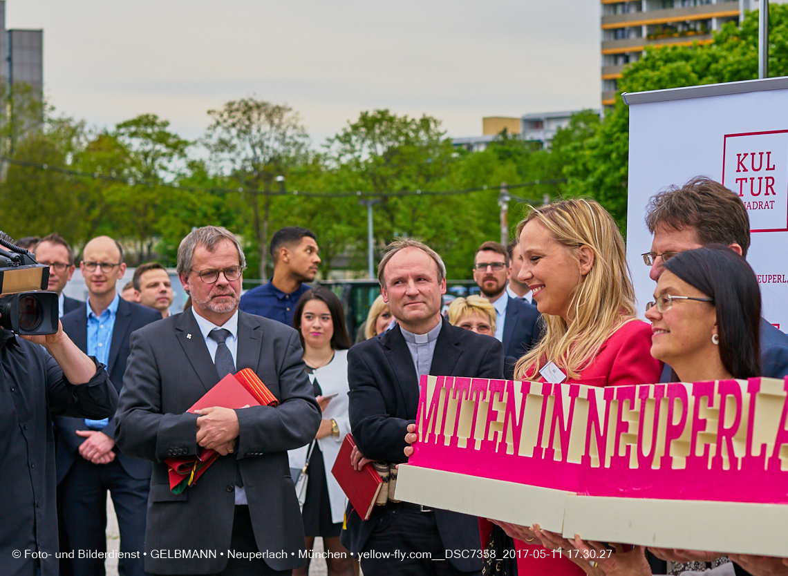 11. Mai 2017 - Grundsteinlegung für die LOGE und dem Kulturquadrat in Neuperlach